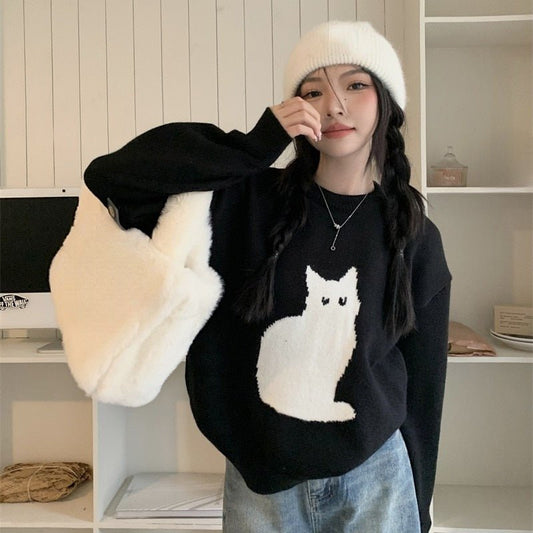 Korean Style Neko Pullover Sweater